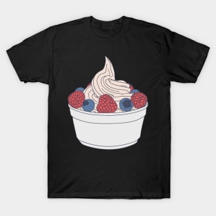 Frozen Yogurt - Berry Topped Vanilla Fro Yo T-Shirt